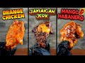 Las MEJORES Alitas de POLLO que he COCINADO nunca 2🍗Orange Chicken,Jamaican Jerk y Mango Habanero 🔥