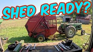 Ready for the SHED??? Dad’s 851 NEW HOLLAND baler one step closer to finished!