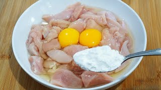 Jangan Digoreng!! Campurkan 2 Telur, Dada Ayam dan Sesendok Tepung Akan Menjadi Lauk Sangat Lezat
