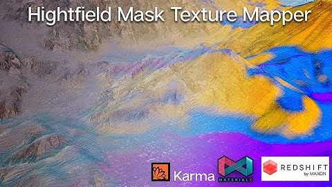 Houdini Heightfield Mask Texture Mapper Tool