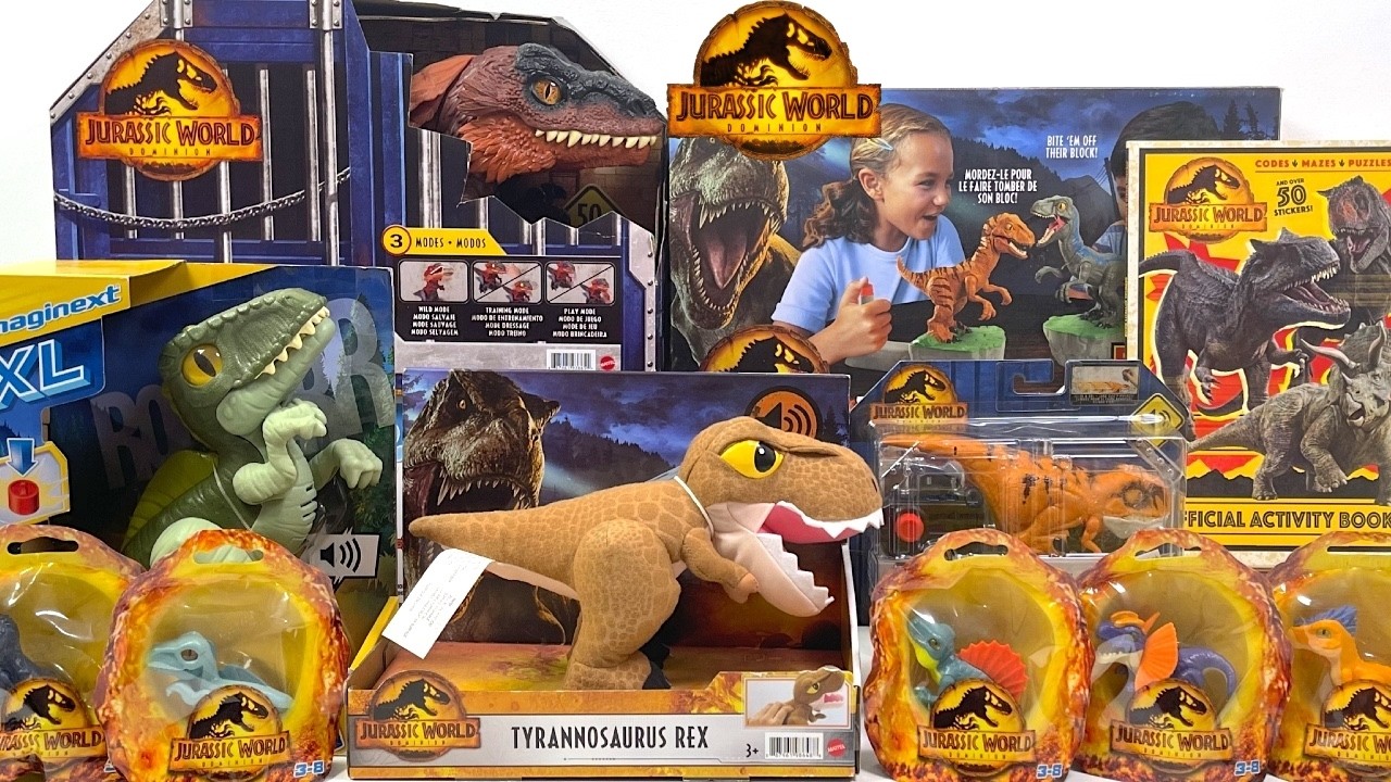 Jurassic World DOMINION Toy Collection Unboxing | ASMR