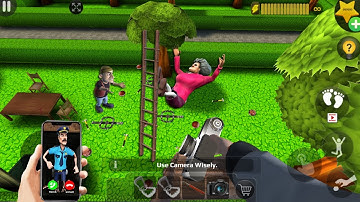 Scary Teacher 3D - with nick and tani troll Miss T fell face down  part 5158 #scaryteacher3d