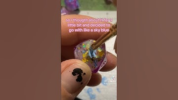 Cloud dice with glitter