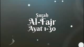 Surah Al-Fajr || Nada Hijaz || Metode Wafa