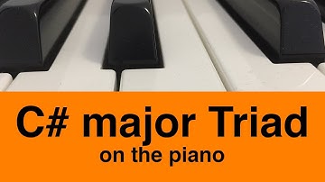 C# Major Triad Piano Tutorial✨