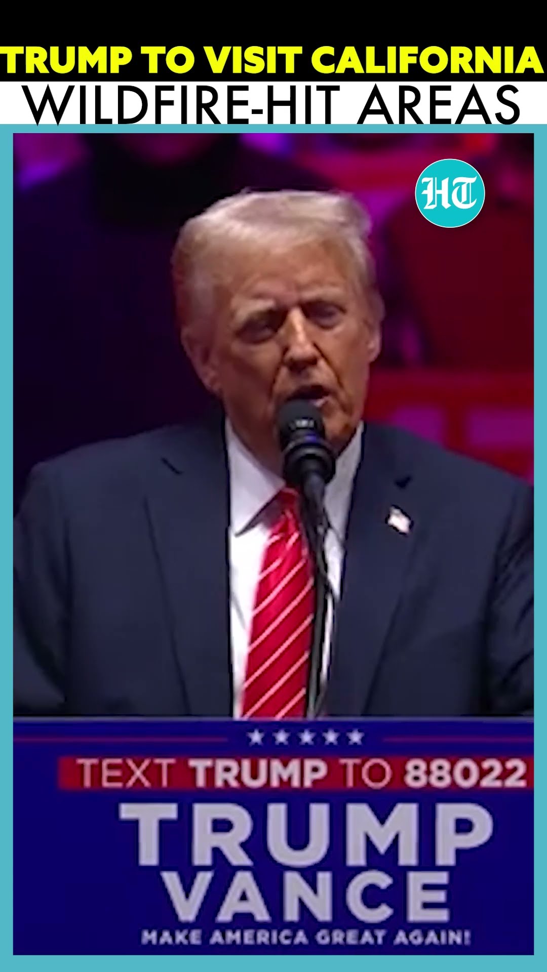 US President Donald Trump Is Set To Visit California Wildfire Hit Areas This Friday #ytshorts