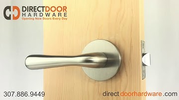 Emtek Basel Lever with Disc Rosette in Satin Nickel