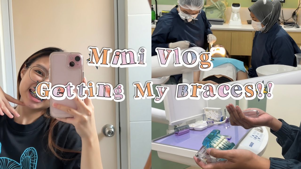 Get My First Braces! 🦷 ||Mini vlog, Orthodontic, Scalling & Tambal gigi | Braces Journey part 1 