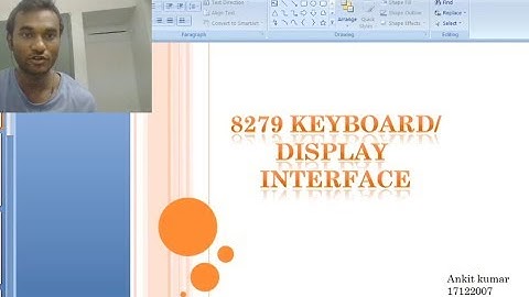 Keyboard Display Interface using 8279