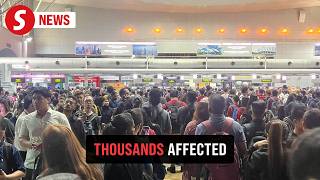 Thousands stranded as immigration system crashes for second time this year