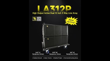 LA312P high output dual 12 inch 3 way active line array