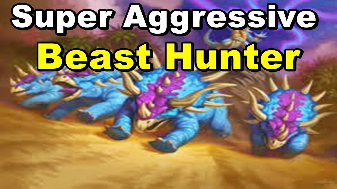 Super Aggressive Beast Hunter - Hearthstone Day of Rebirth - YouTube