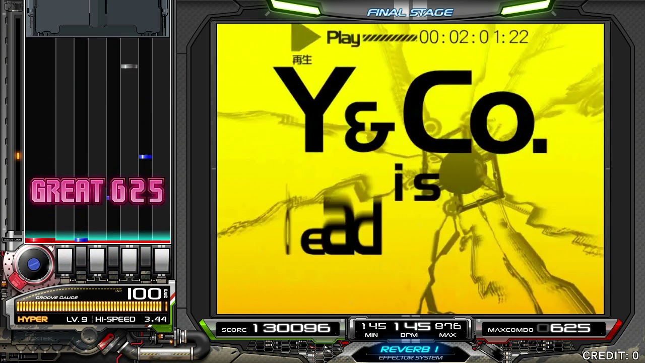 Ac Beatmania Iidx 25 Cannon Ballers Y Co Is Dead Or Alive Sph 正規 Cbrk 2 Ex Hard Youtube