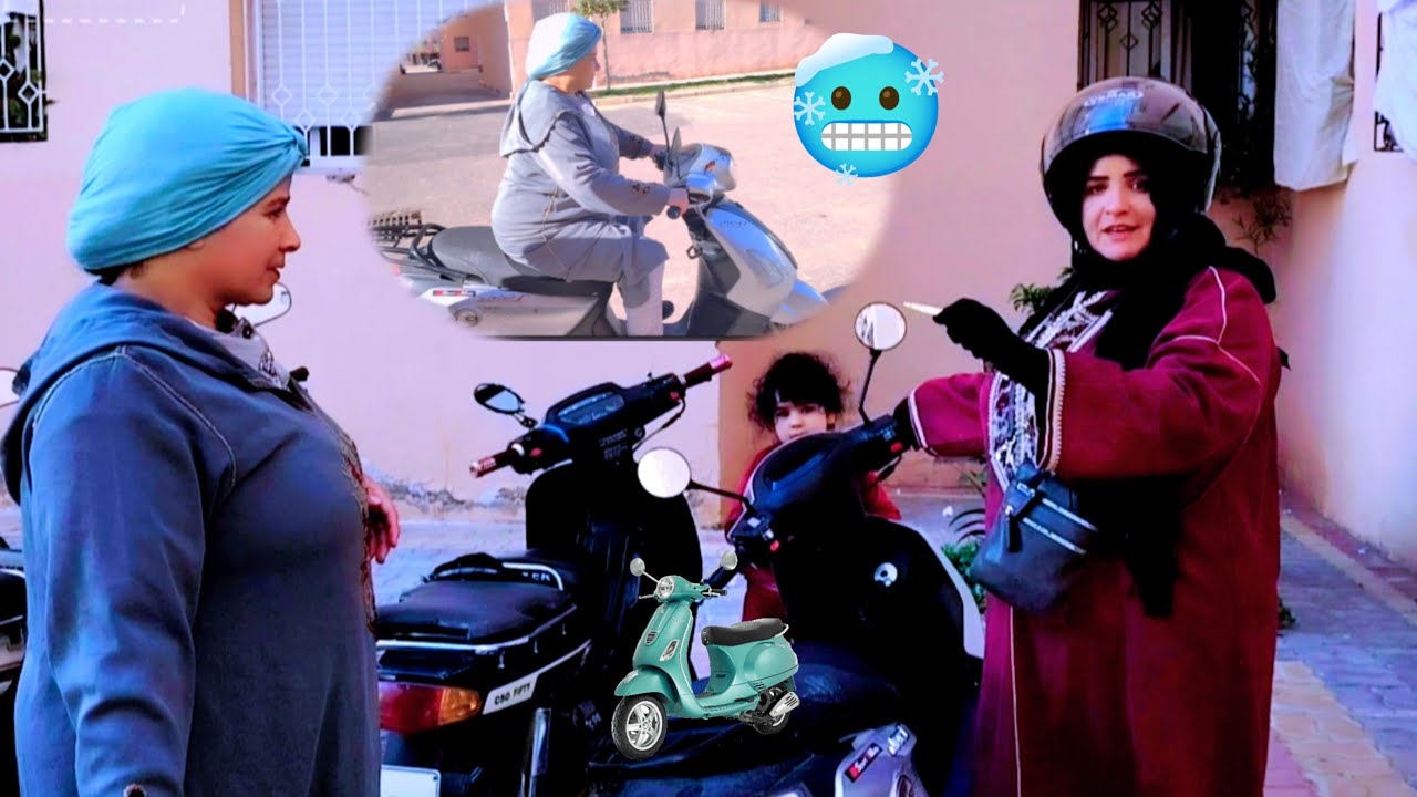 من بعد الخصام😭 اول زيارة ليا لاختي سميرة👍علمتها الموتور😉 