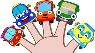 Learn Colors with Wheels On The Bus Finger Family |  @HooplaKidzBabysitter on @NurseryRhymeStreet