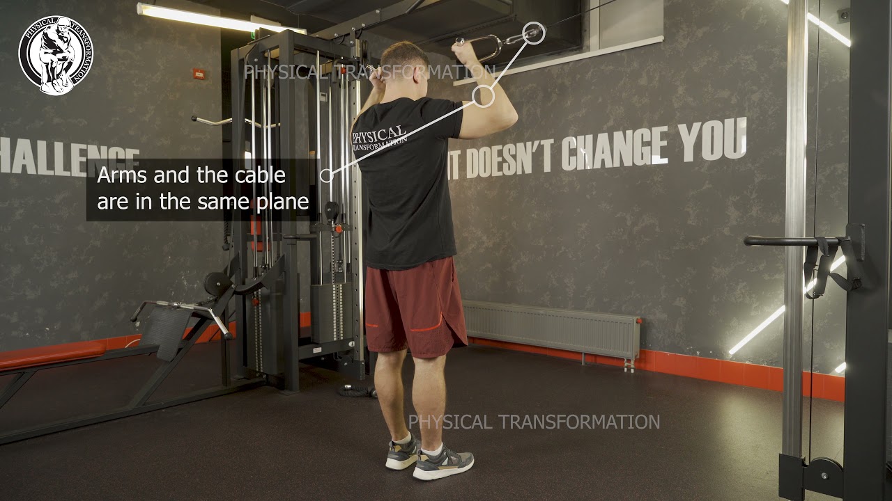 Standing High Pulley Cable Bicep Curl ( Сгибания предплечий сокращенная