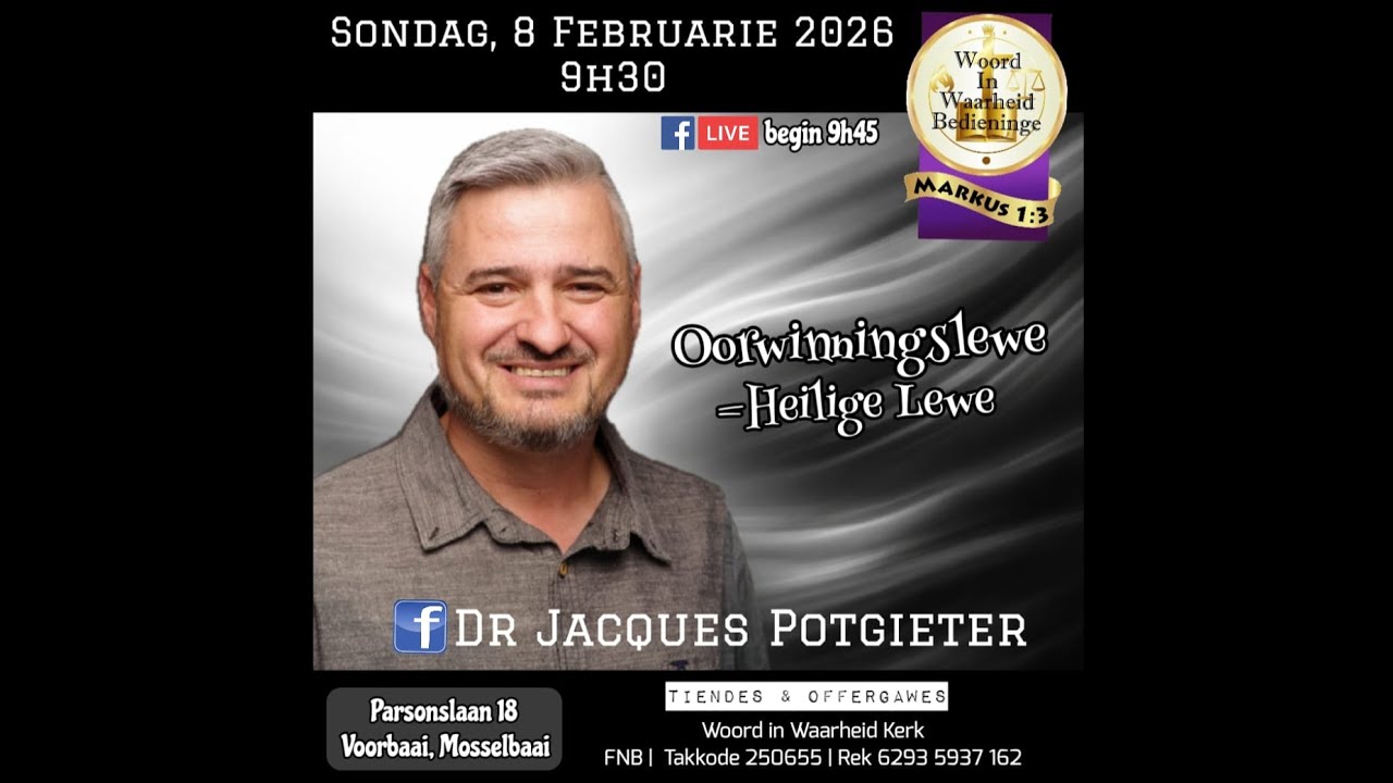 Sondagdiens - Oorwinningslewe, Heilige Lewe (8 Februarie 2026)