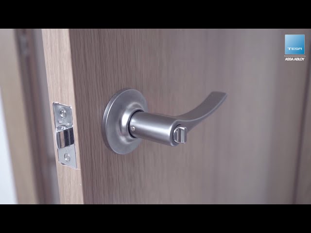 Cerradura de perilla de puerta para dormitorio, cerradura con llave para  puerta interior y exterior, perilla de puerta de baño, pomos de puerta de