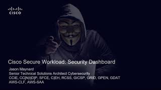 Cisco Secure Workload: Security Dashboard