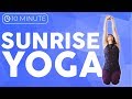 10 min Morning Yoga Stretch ☀️ SUNRISE YOGA | Sarah Beth Yoga