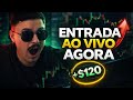 Operando AO VIVO: $100 → $500 é possível?
