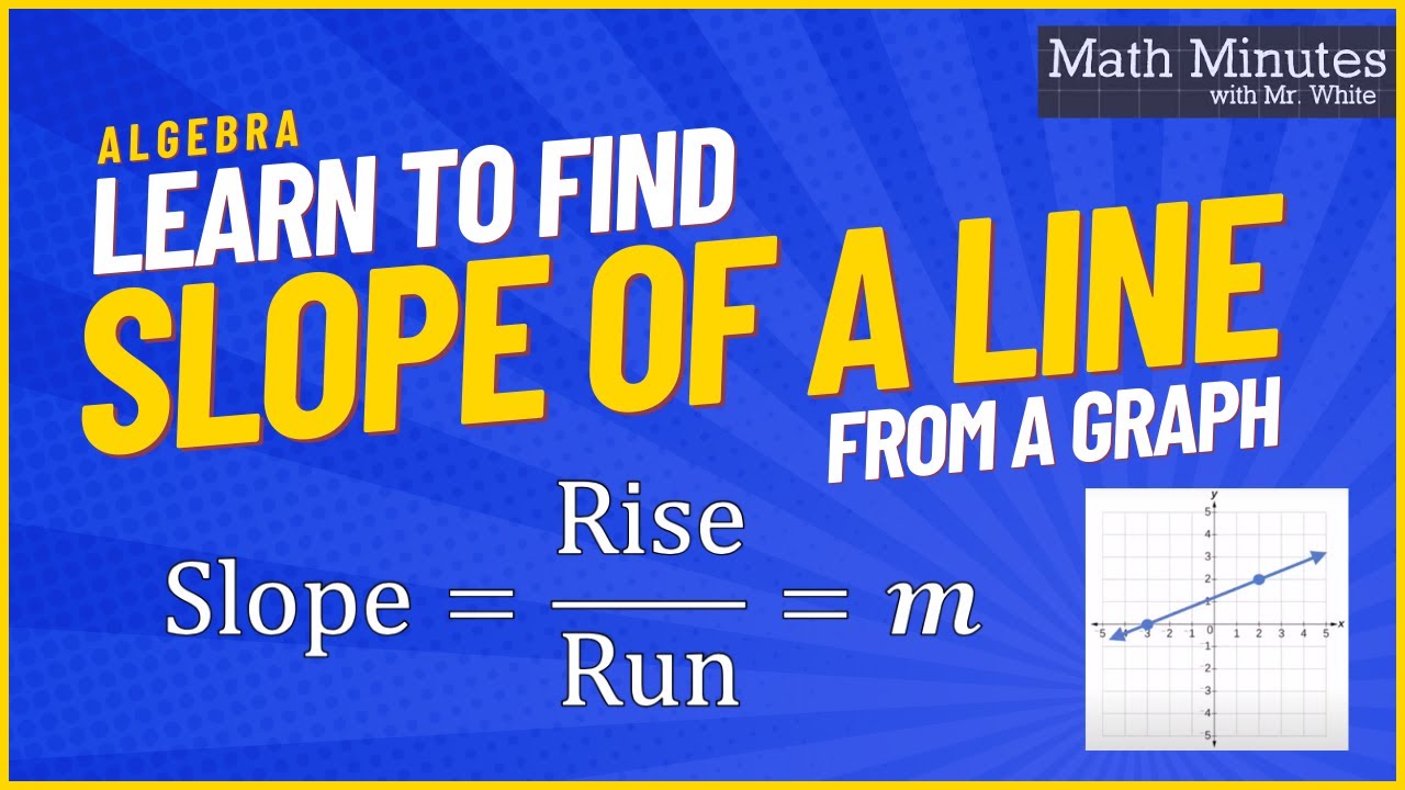 Finding Slope of a Line from a Graph - YouTube
