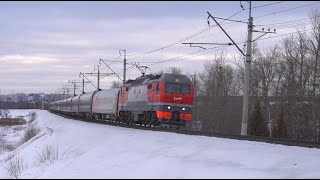 Электровоз ЭП2К-175 активно сигналит! Electric locomotive EP2K-175 is actively signaling!