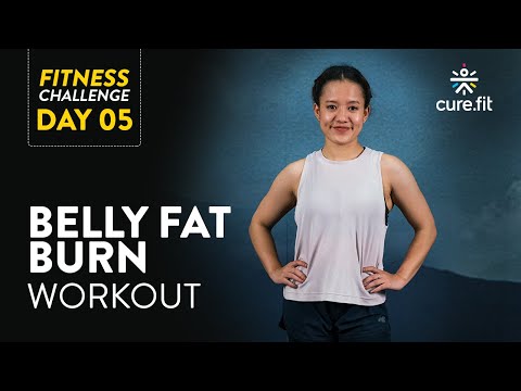 Fitness challenge  - Day 5 | Belly Fat Burn Workout | Belly Fat Workout | Cult Fit | CureFit