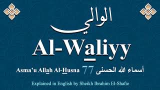 The Names of Allah – 77 Al-Wali الوالي
