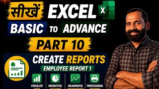 Part 10- Learn Excel Basci to Advance- How to Create Excel Report in Excel- Employee Report 1