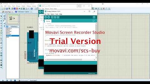 Rangkaian menggunakan Motor Servo di Proteus dan Arduino