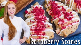 White Chocolate Raspberry Scones