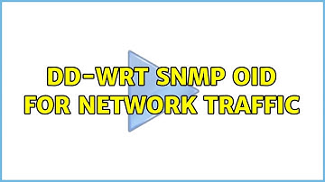 DD-WRT SNMP OID for network traffic
