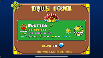Flutter by Split72- Geometry Dash (Daily Level, 7 Stars)