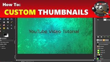 How to Make Custom Thumbnails for YouTube Videos in GIMP | Using GIMP Tutorial