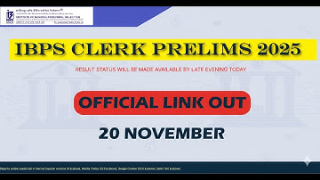 🚨IBPS CLERK PRELIMS 2025 RESULT OUT🔥 | Major IBPS OFFICIAL UPDATE