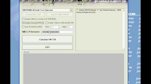 NOKIA BB5+ SIMLOCK DATA REPAIR with PM120 REPAIR TOOL by Harald Kubovy