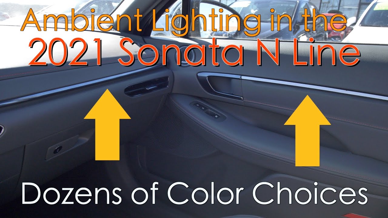 2021 Hyundai Sonata N Line Ambient Lighting ChoicesHyundai of