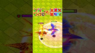 1 Max Super Troops VS 1 Max Normal Troops With Rage Spell #shorts #coc #clashofclans