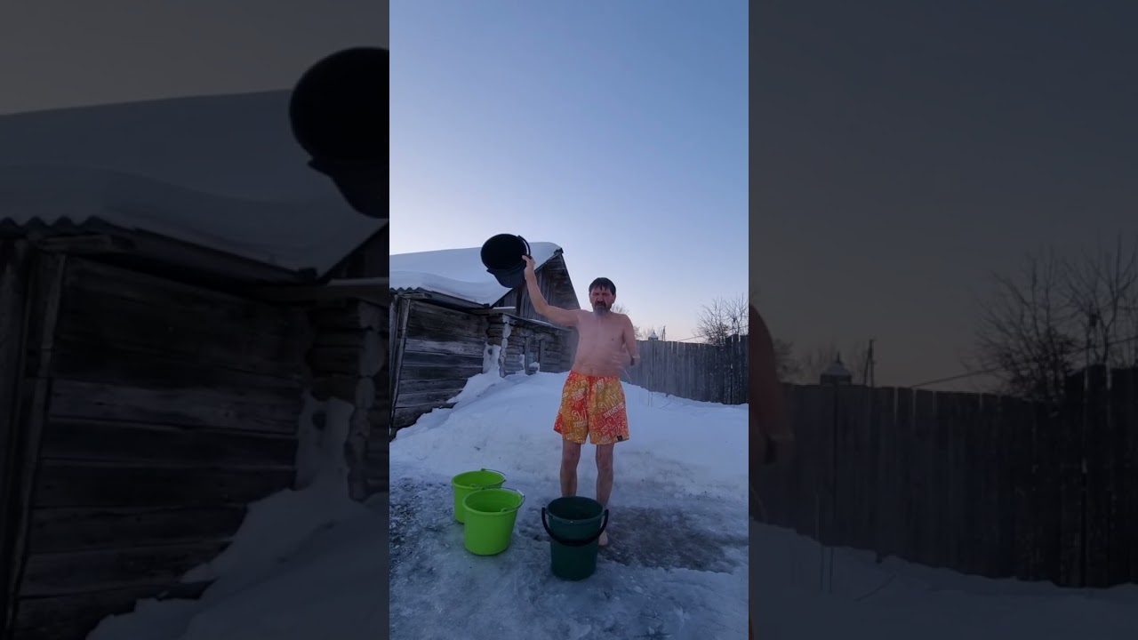 24.01.26 г. Утро. Вода +5.2°C. Воздух минус 30 °C. Морозец. 😊👍 Water+5,2C. Air - 30°C.Freezing.