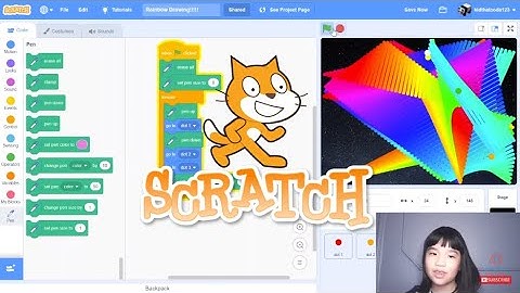 Secrets of Coding in SCRATCH: Stunning Rainbow Drawing