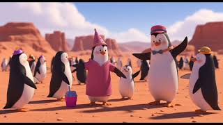 Penguins in a Desert Party 🐧🏜️🎉 | Funny Animal Adventure Kids Song