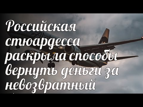 Российская стюардесса раскрыла способы вернуть деньги за невозвратный билет