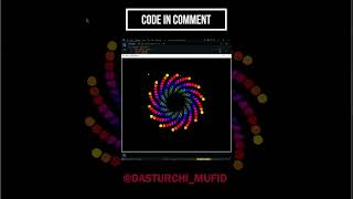 Python turtle graphic || #dasturchimufid #python #turtle  #shorts #coding