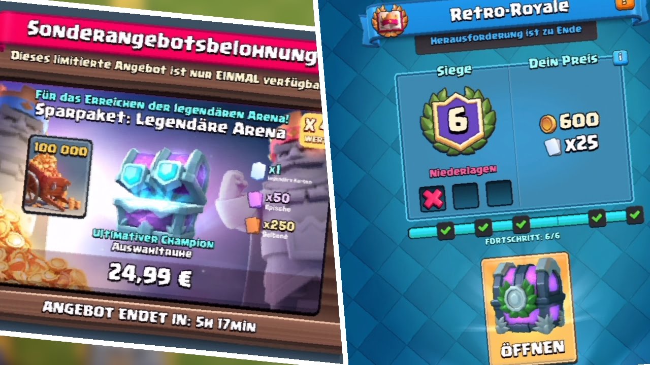 ULTIMATE CHAMPION AUSWAHL TRUHE & RETRO-ROYALE GESCHAFFT | CLASH ROYALE