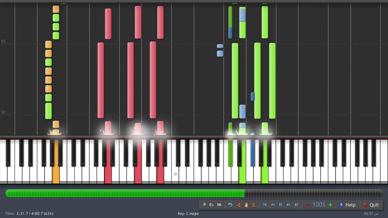 Huey Lewis and The News - Hip to be Square MIDI Synthesia Piano