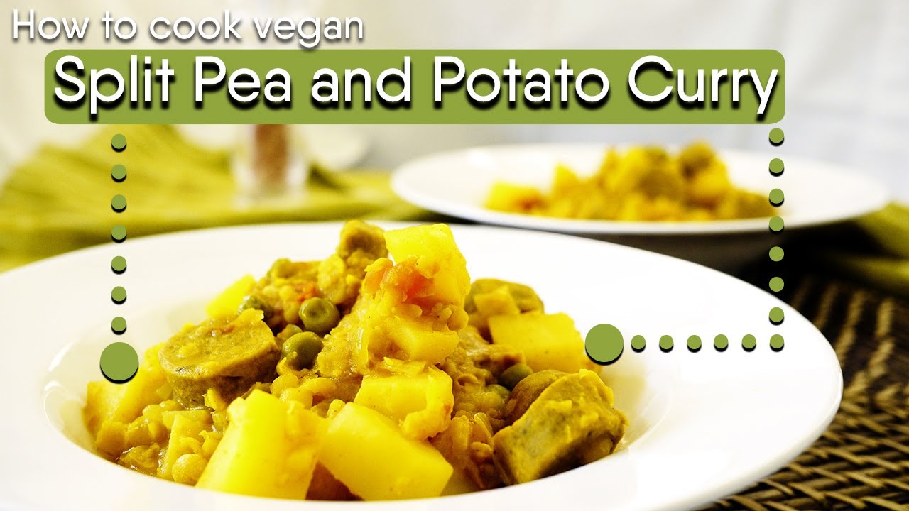 How to make Split Pea and Potato Curry Vegan Indian Dahl Not Only