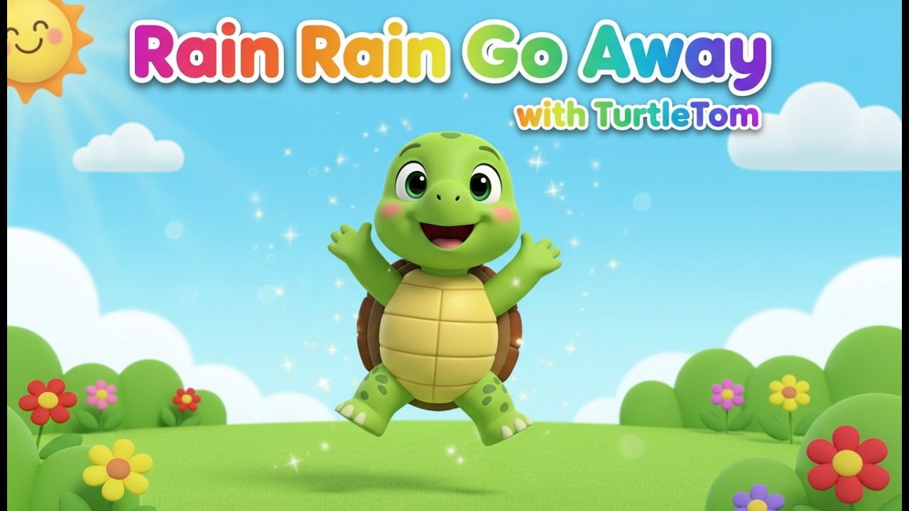 Rain Rain Go Away 🌧️🌞 | TurtleTom Nursery Rhymes & Kids Songs | Ezkidsvideos