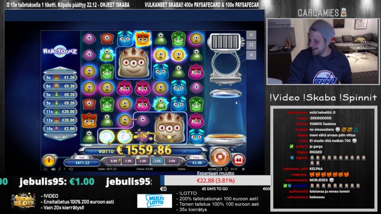 Gargamies casino compilation #1 - reactoonz big winz 1500x and.lot.more