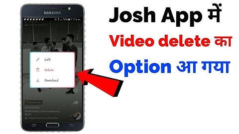 🔴Live Proof | How To delete Video From Josh App | Josh app me video delete kaise kare